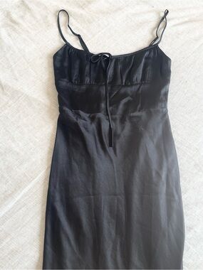 Aritzia wilfred Satin Slip Dress with Spaghetti Straps